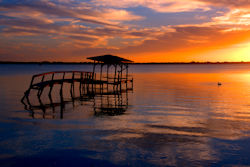 Pier at sunset